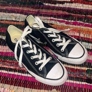 Black and White Low Top Converse